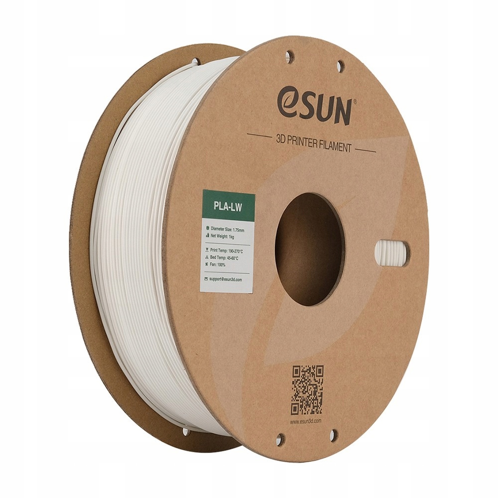 Filament eSUN Pla-lw pro létající modely, bílý, 1 kg