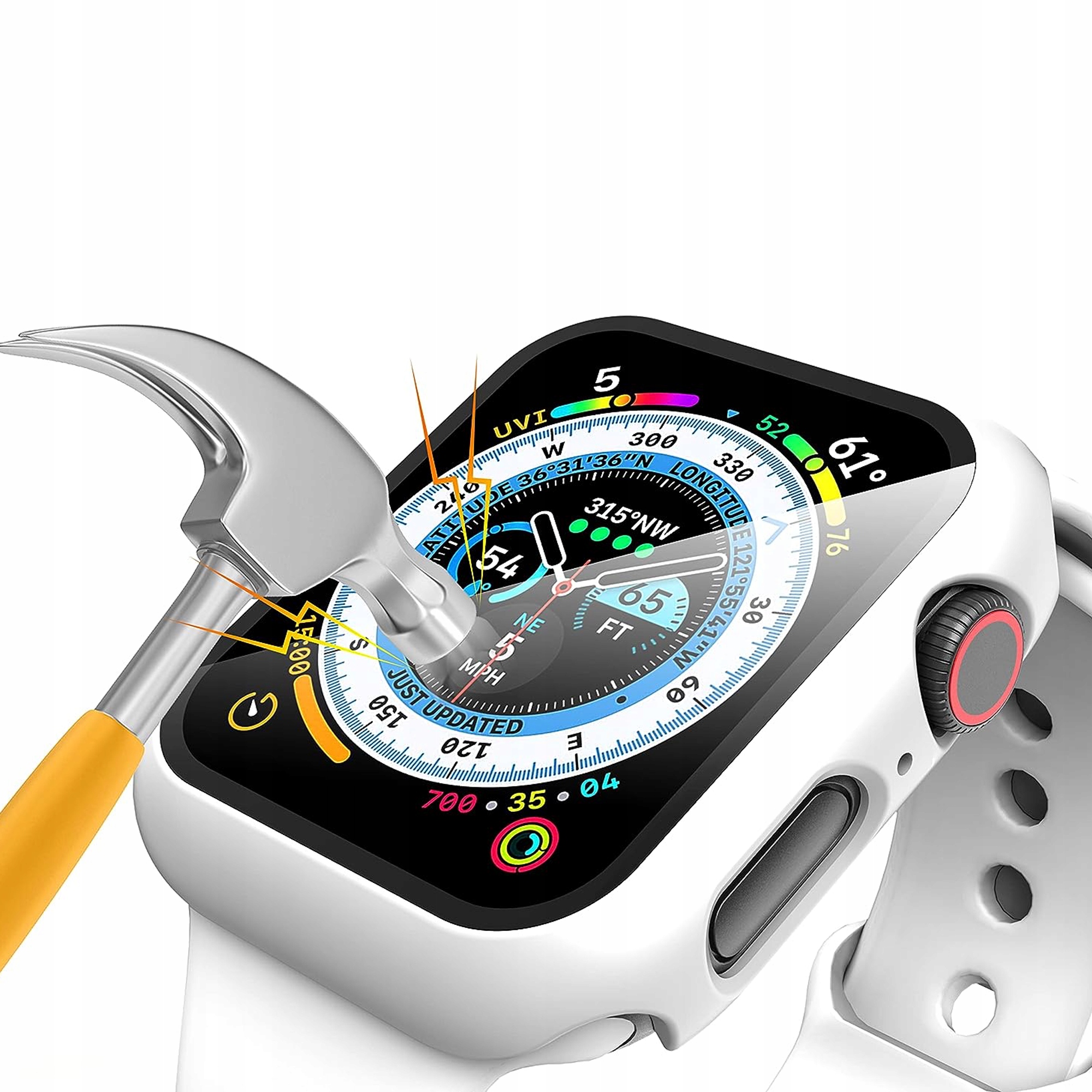 CASE + SZKŁO DO APPLE WATCH 7 8 9 - 45mm 2W1 KOLORY RAMKA COVER Kod producenta etui case