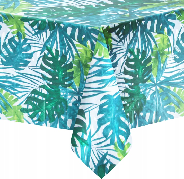 Obrus Foliowy LIŚCIE Monstera Aloha Hawaje Party Tropiki Urodziny 137x274cm