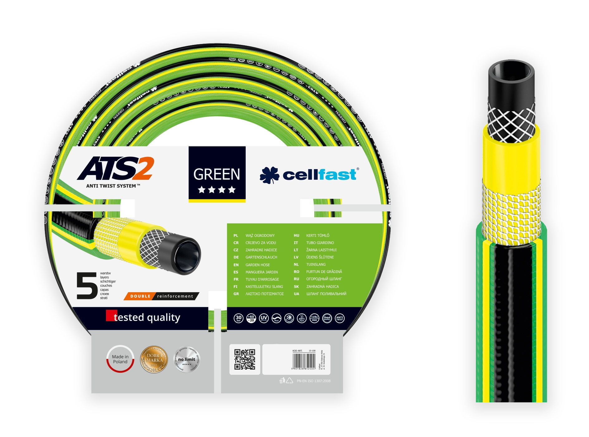 

Cellfast Wąż Ogrodowy 3/4' 25m Green ATS2 15-120