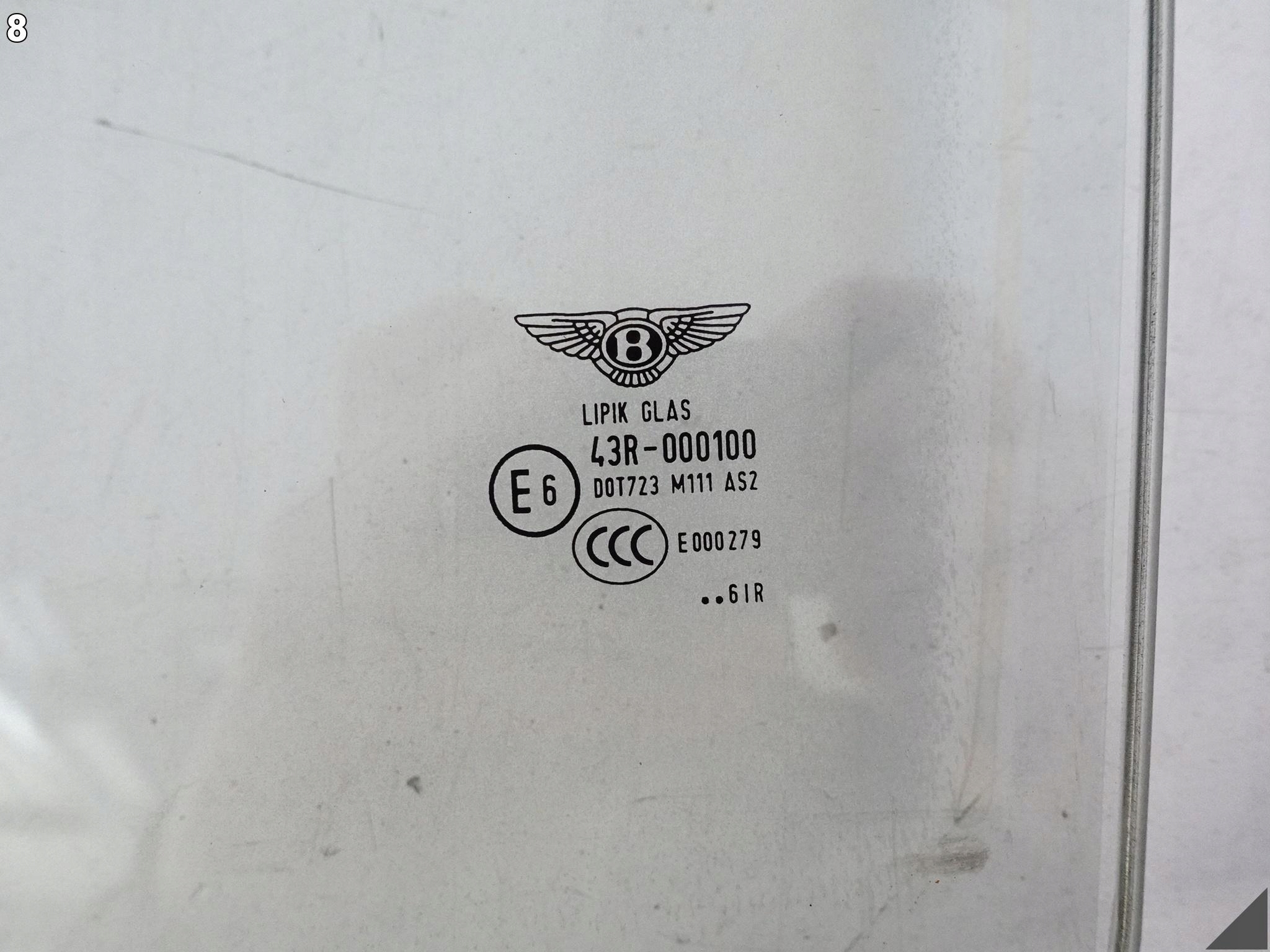 BENTLEY CONTINENTAL FLYING SPUR 3W5 06-12 window side door left rear part