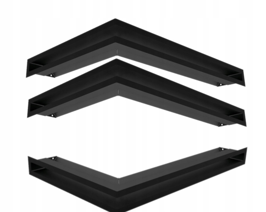 Krbová mřížka rohová Luft 600x400x60 levá 3ks