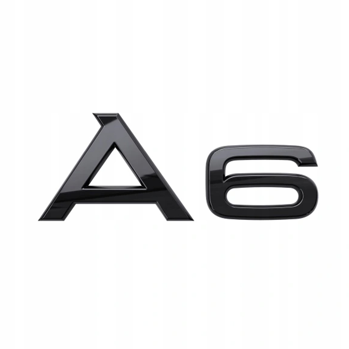 A6 Znaczek Logo Emblemat Klapa Tył Czarny Połysk Nowy!