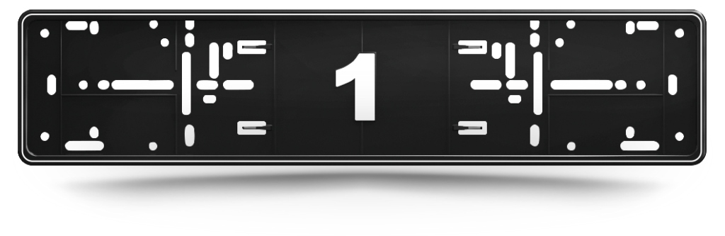 Audi 2 ramki ramka tablicy rejestracyjnej