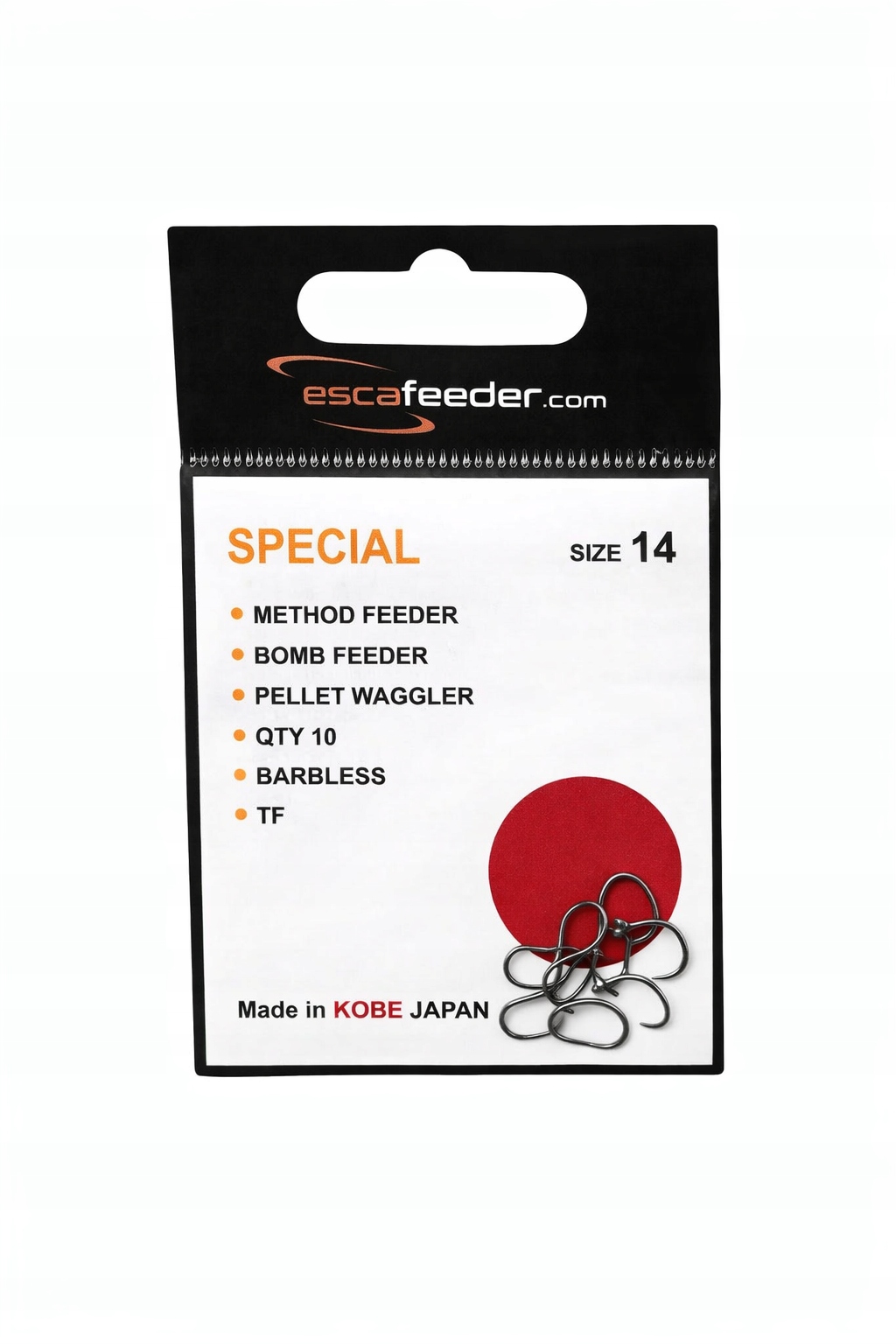 Haczyki Esca Feeder Special nr 14 bez zadziora – 10 szt