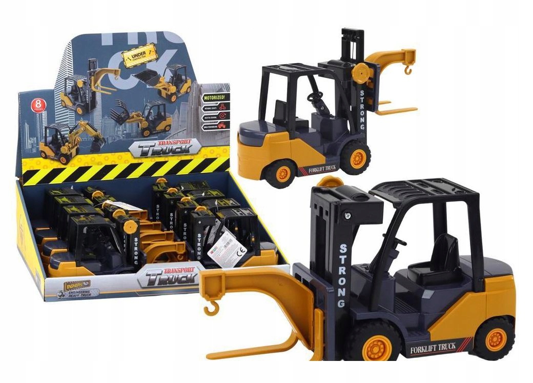 WÓZEK WIDŁOWY Z HAKIEM I NAPĘDEM FRYKCYJNYM