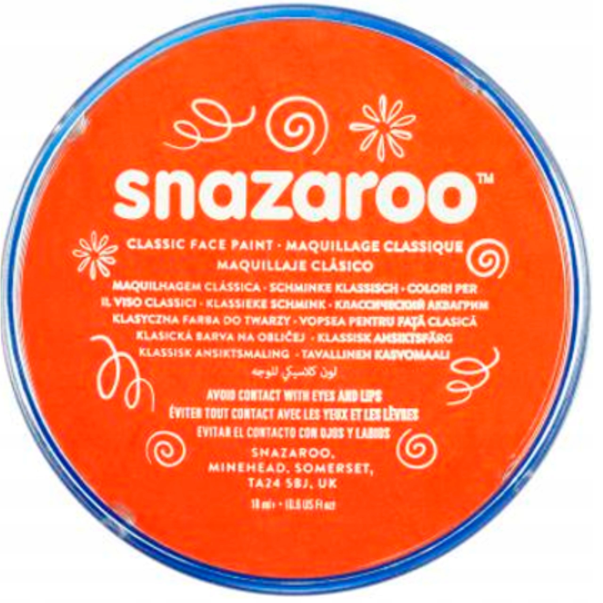 

Snazaroo Farba malowania twarzy 18ml pomarańczowa