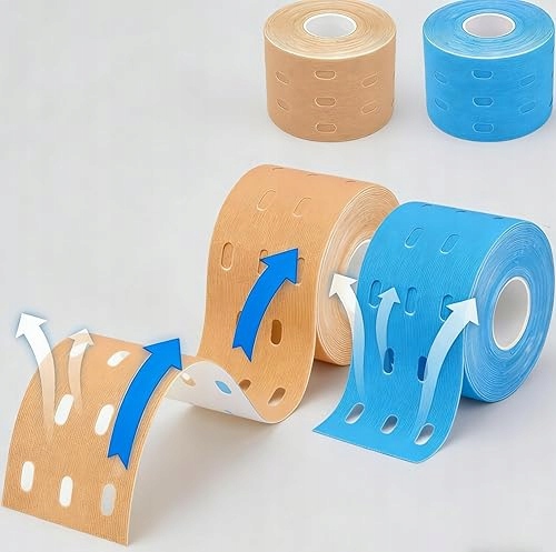 2 Kineziologické Pásky 5 M X 5 CM, Pásky Kinesio Šetrné K Pokožce