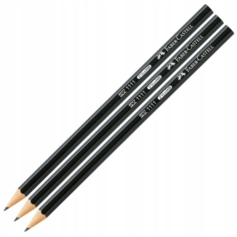 

Ołówek Grafitowy Hb Czarny Faber-Castell 3 Szt