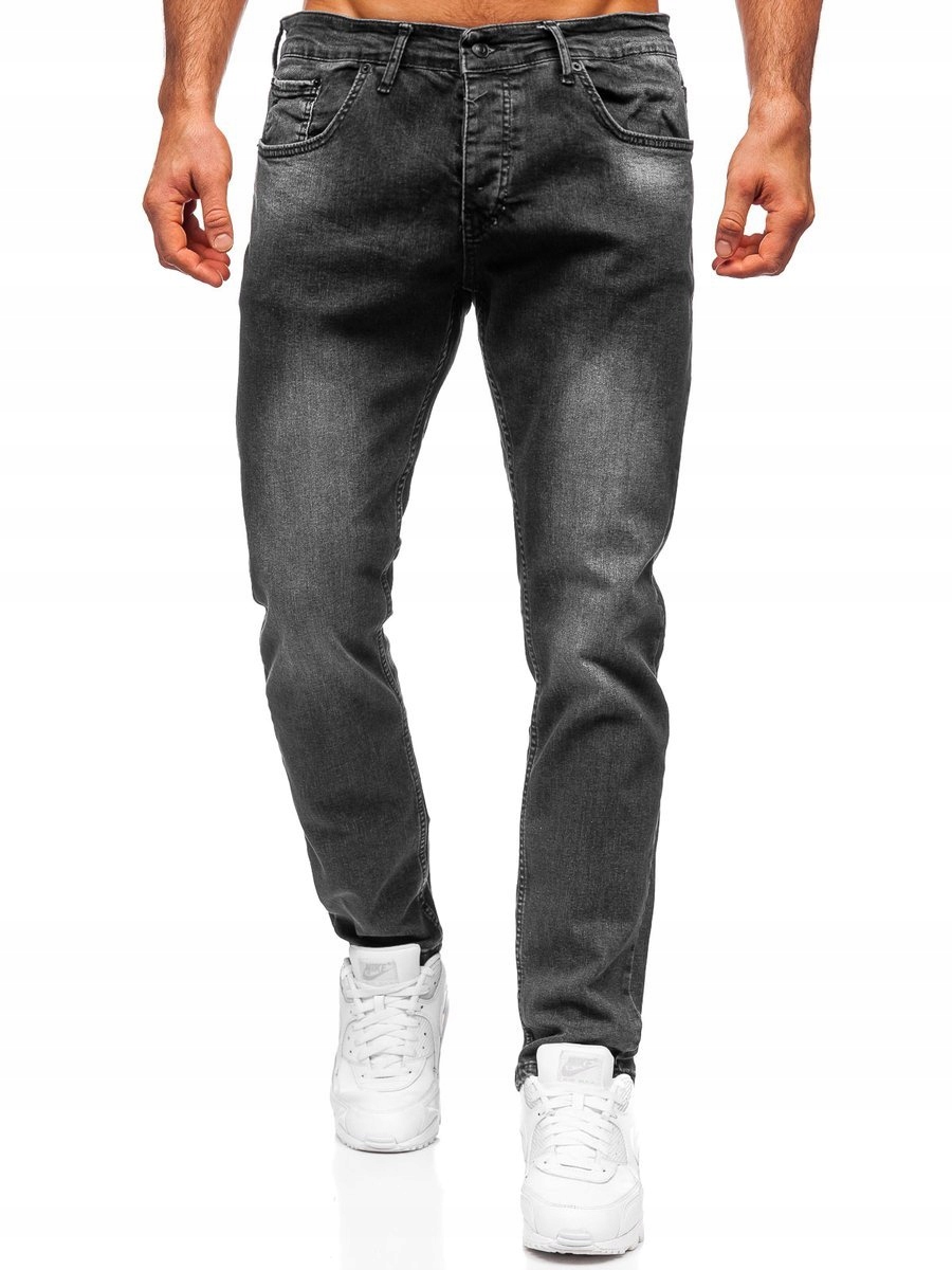 

Spodnie Męskie Jeansowe Czarne R907 Denley_l