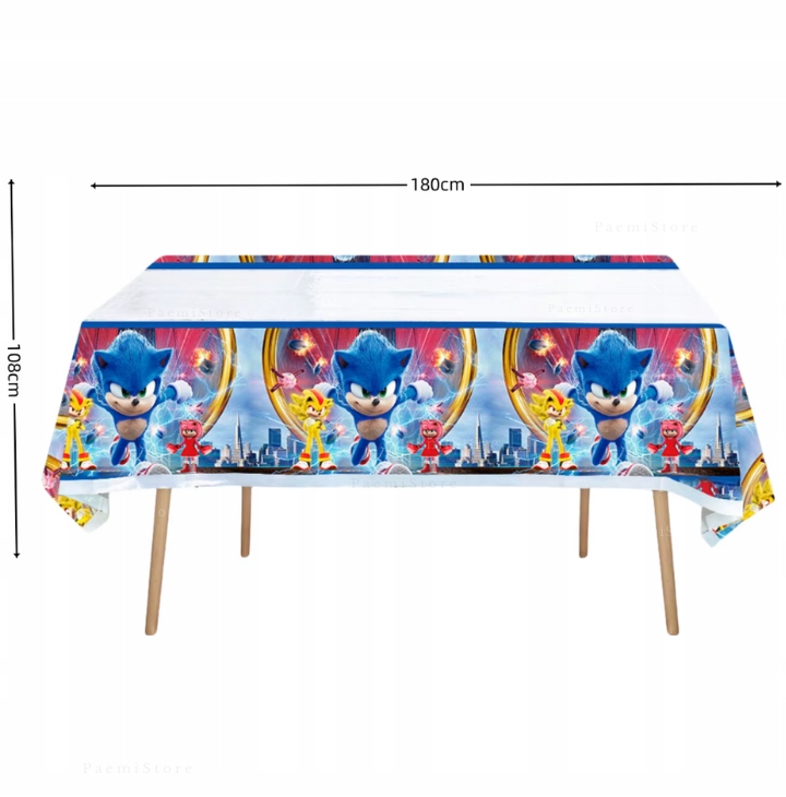 SONIC BALONY TOPPER TOPPERY OBRUS URODZINY TAILS KNUCKLES SHADOW ZESTAW Waga produktu z opakowaniem jednostkowym 0.7 kg