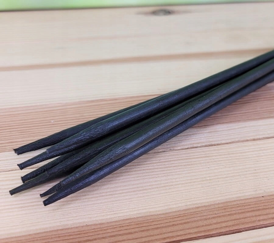 SZPILKI BAMBUSOWE 40cm patyczki CZARNE 100szt. Wysokość produktu 40 cm