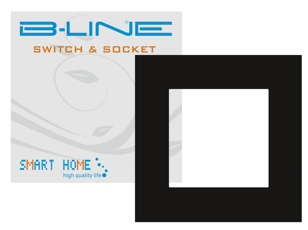 B-LINE DLX CZARNA RAMKA PLASTIKOWA POJEDYNCZA X1