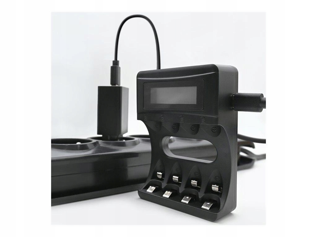 Qoltec 50654 Ładowarka do akumulatorków Ni/MH typu R03/AAA R6/AA 1800mA