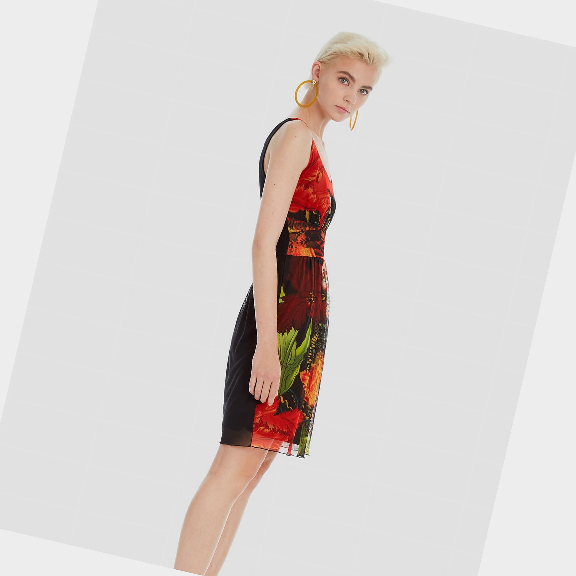 Šaty s květinami Desigual S/m 36/38 Dámské