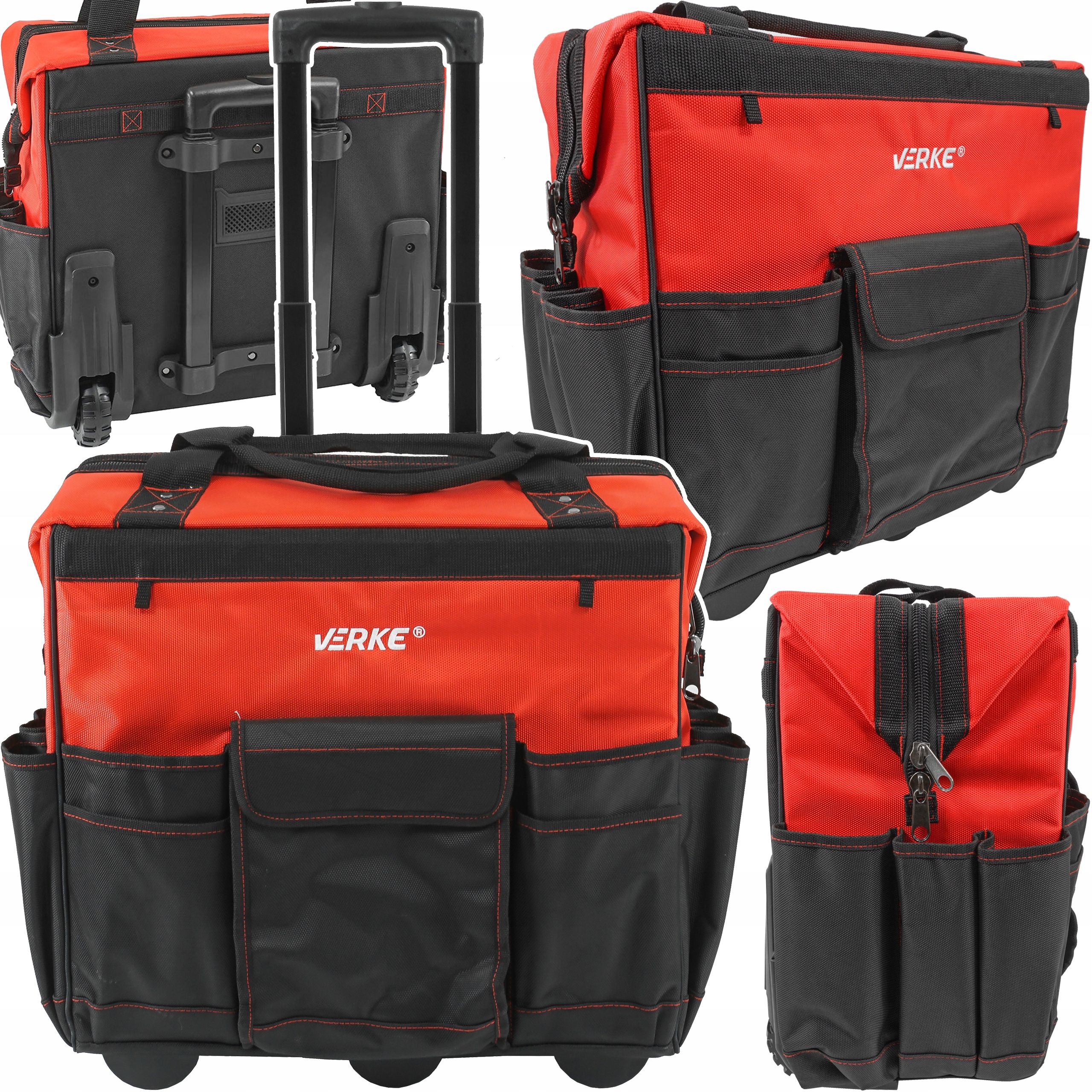 TORBA MONTERSKA NA KOŁACH KOŁAMI NARZĘDZIOWA ORGANIZER WALIZKA ORGANIZEREM