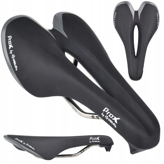 Siodełko Velo Prox VL-2372 Triathlon Czarno-szare