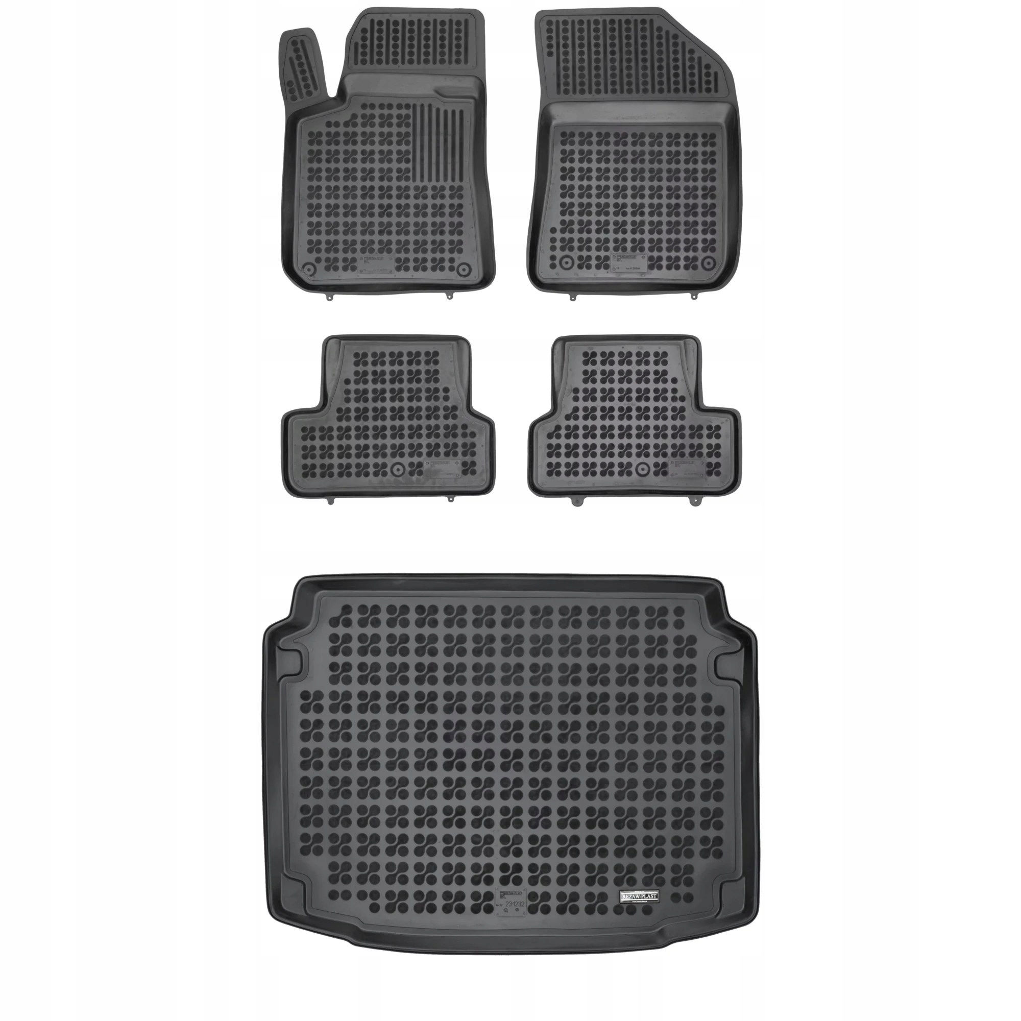 Gumová sada kobercov a rohoží Peugeot 308 II 2013-2021 Hatchback