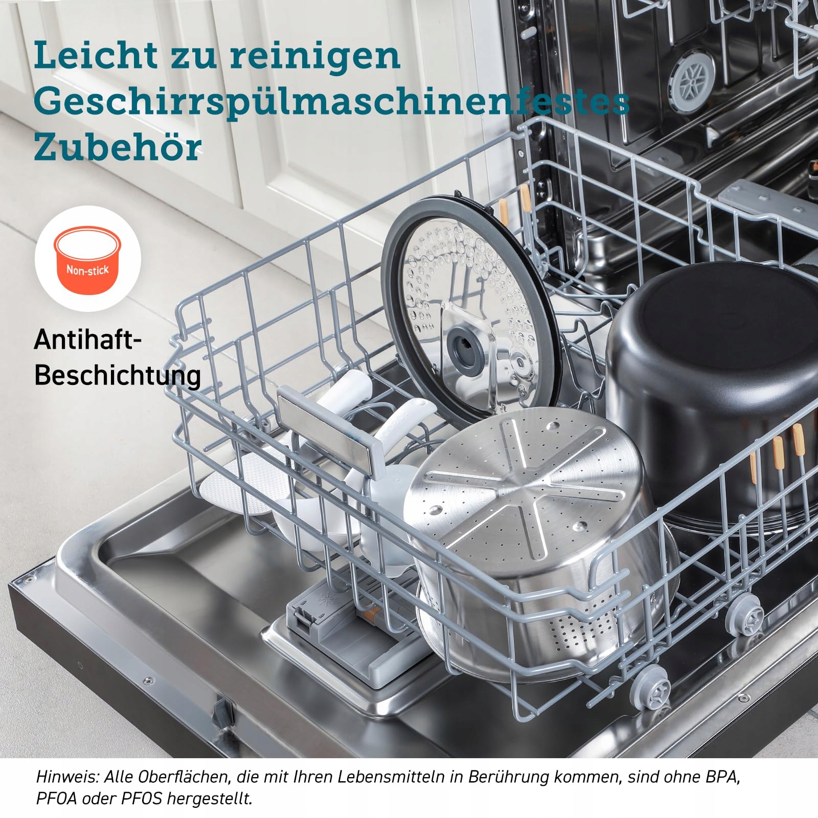 COSORI Multicooker 5L 17 Programów Stalowy Wkład Timer Podgrzewanie — miniatura 8