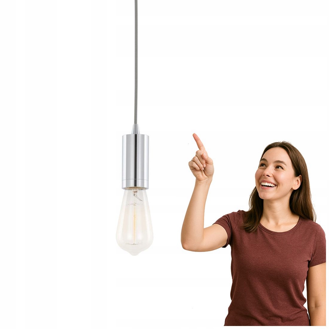 Závěsná lampa Moderna DS-M-038 Chrome Italux