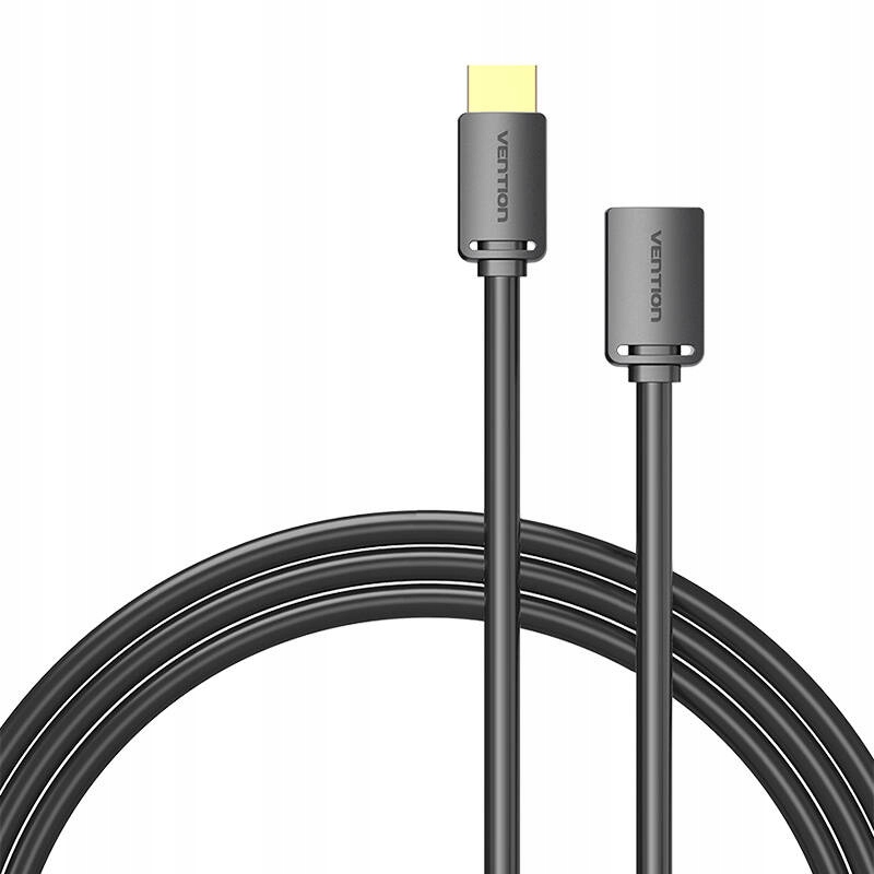 Kabel Hdmi 4K 1M Male/Female Czarny Vention Ahcbf