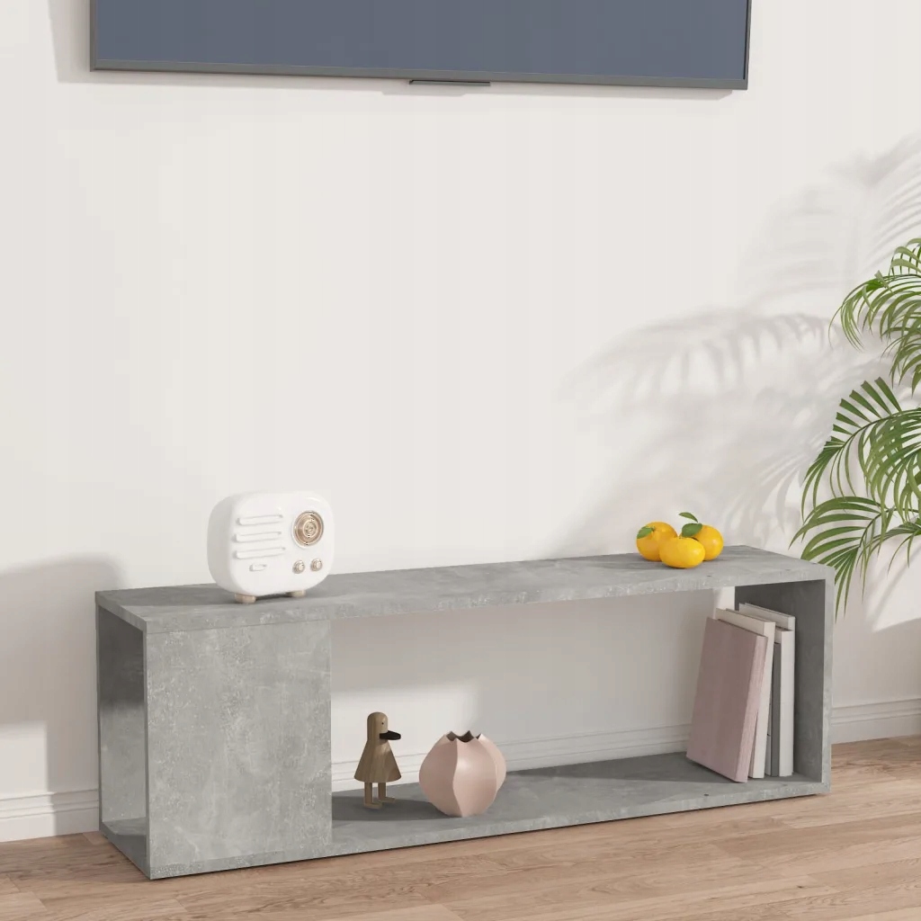 vidaXL Tv stolek betonově šedý 100 x 24 x 32 cm kompozitní dřevo