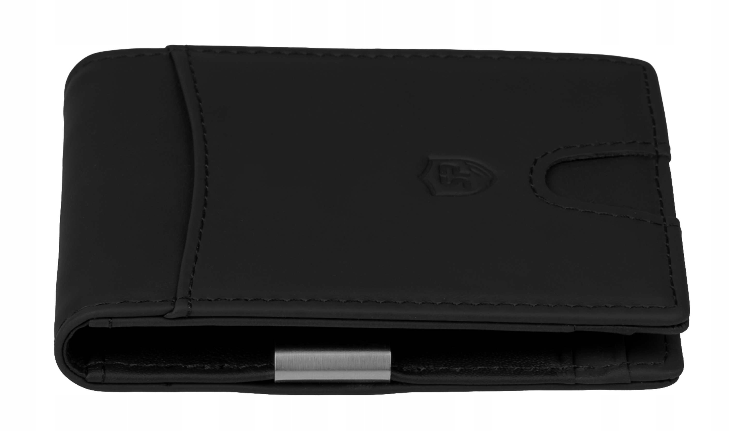 Męski Portfel cienki RFID Slim Klips Czarny Etui Marka inna
