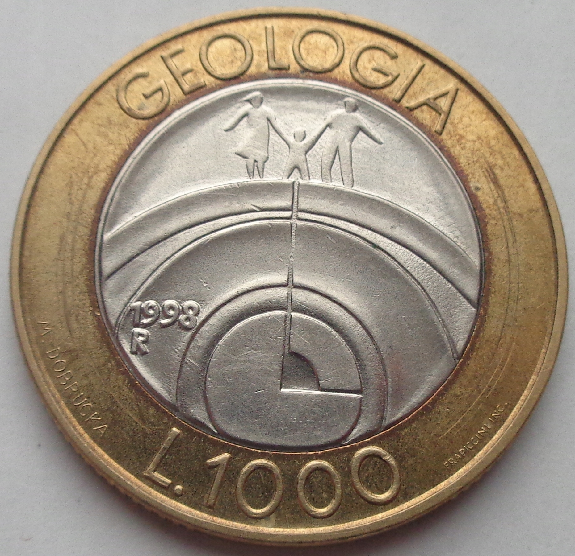San Marino - 1000 lirów - 1998 - Geologia