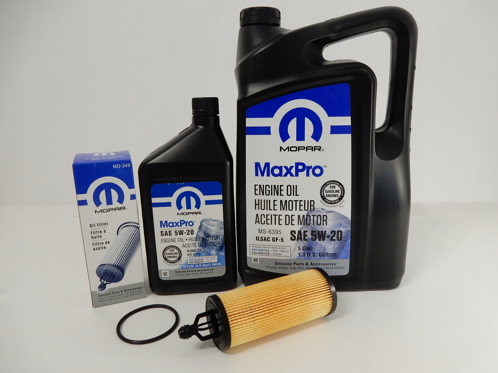 Olej Mopar 5W20 6L Filtr MO-349 3.6 V6 Pentastar Jeep Dodge Chrysler