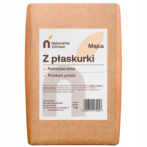 Mąka Z Płaskurki Pełnoziarnista Typ 2000 10 kg 10x 1kg