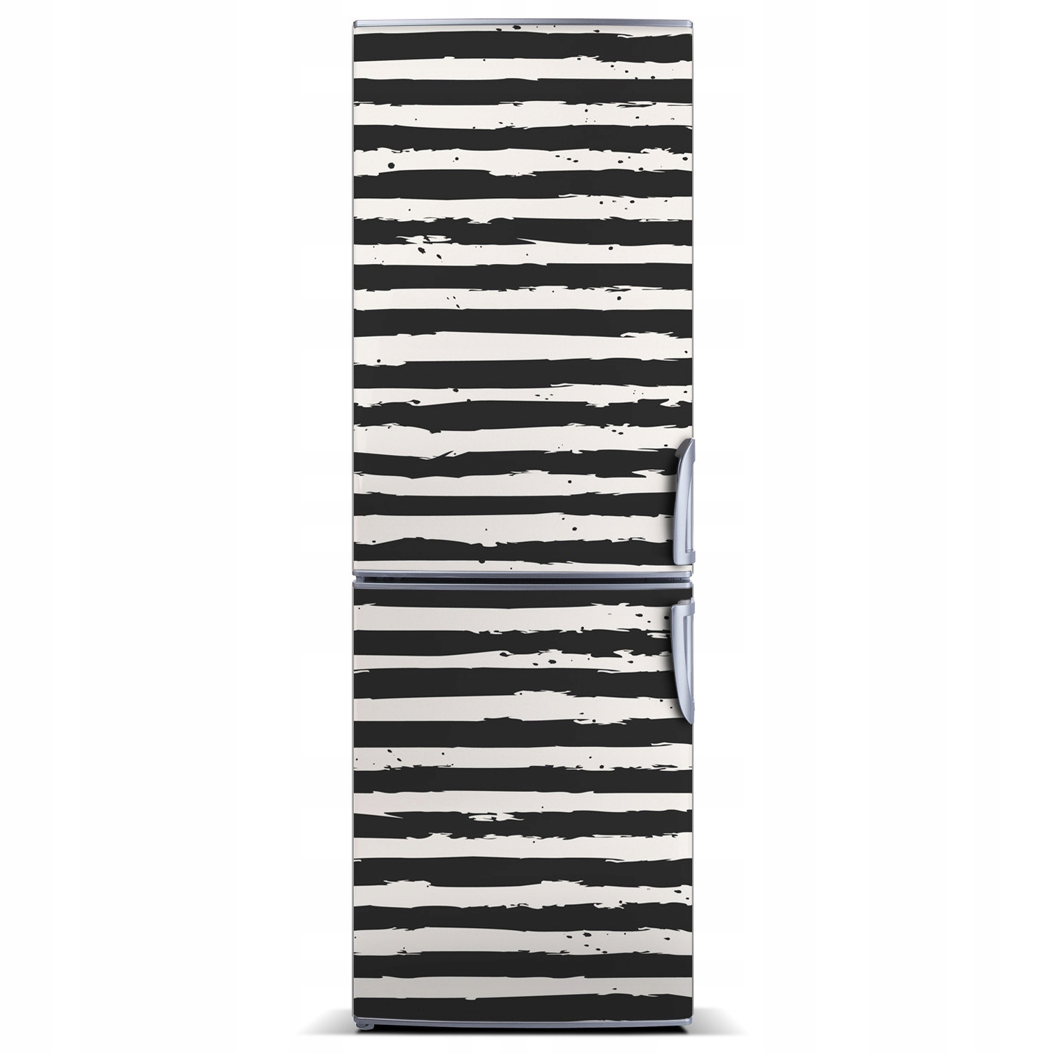 

Magnes Tapeta na lodówkę Czarno-białe paski 60x180