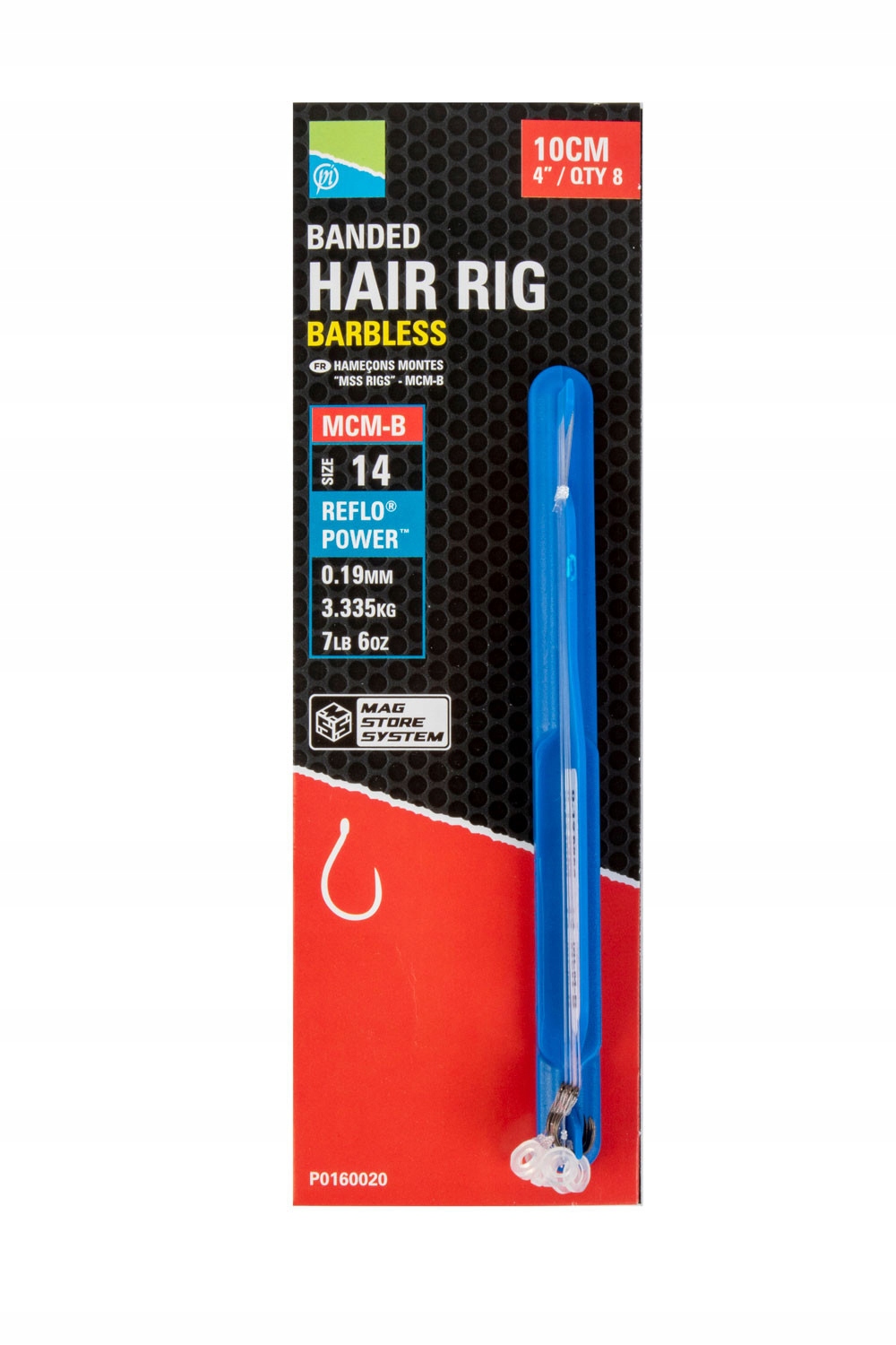Haczyki gruntowe, z przyponem Preston Mcm-b Banded Hair Rigs 10 szt.