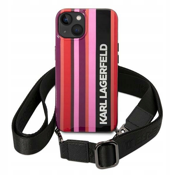 Karl Lagerfeld Pouzdro Hardcase Pro Iphone 13 14 15 Color Stripes S Držákem