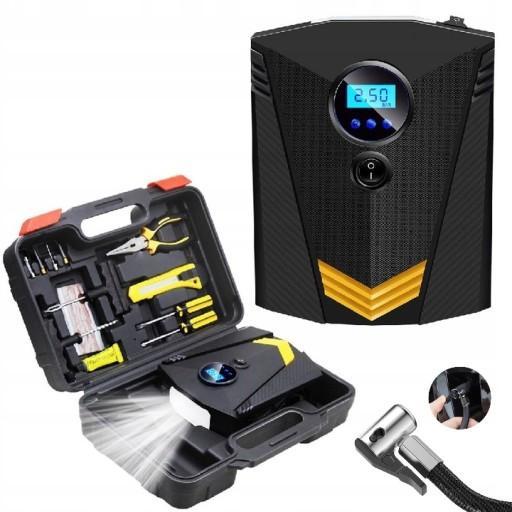 ZESTAW NAPRAWCZY DO OPON KÓŁ KOMPRESOR WALIZKA Marka bez marki