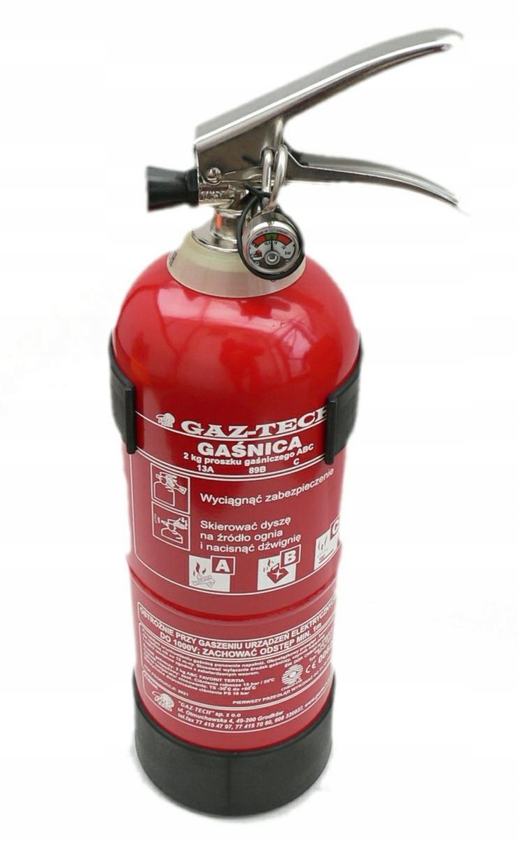 

Gaśnica Proszkowa do Auta Samochodowa 2kg 3 lata