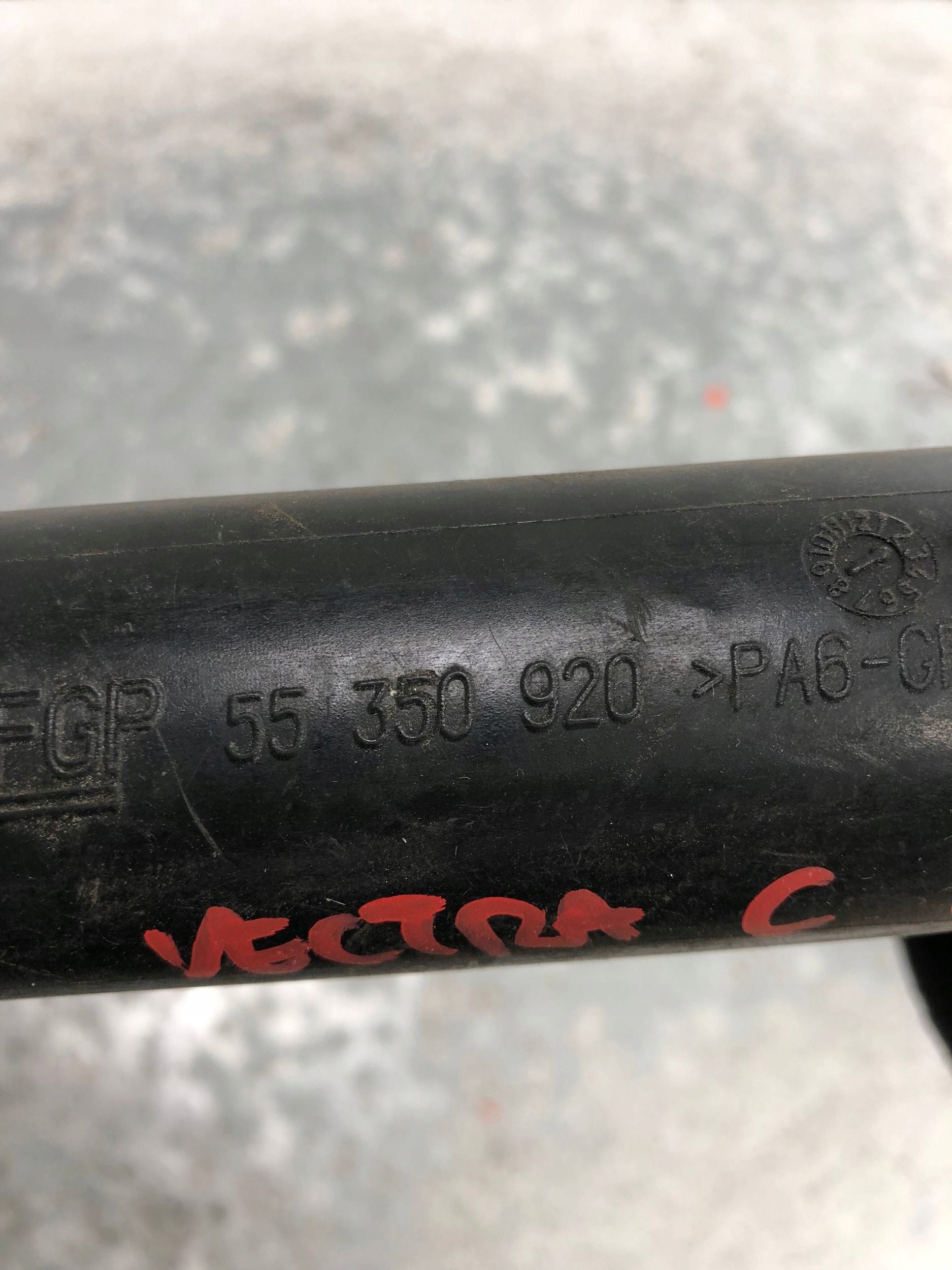 cijev prijenos interkulera OPEL VECTRA C 55350920