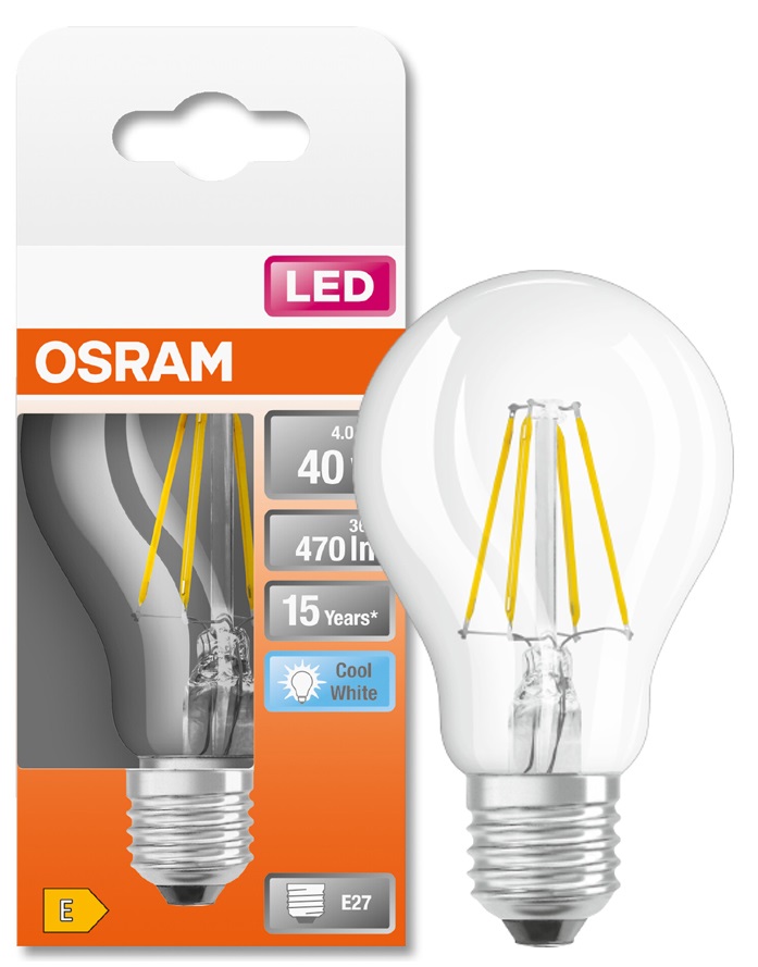 

Osram żarówka Led Fil 4W E27 barwa 4000K neutralna