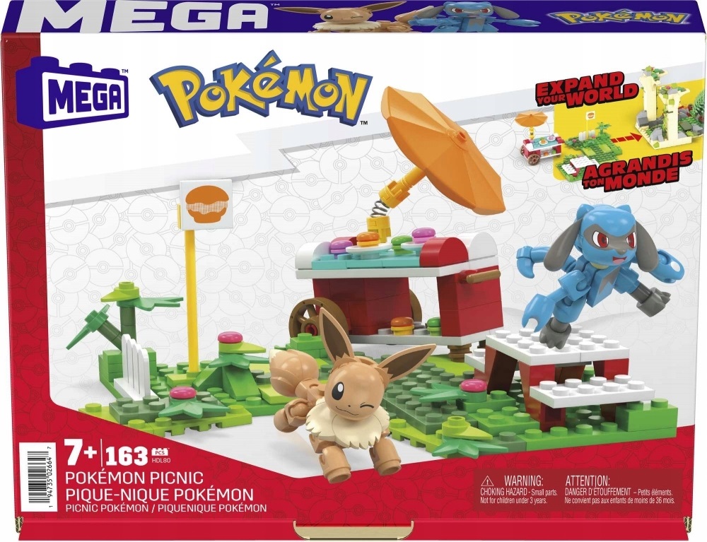 Pokemonowy piknik Zestaw klocków 163 el. HDL80