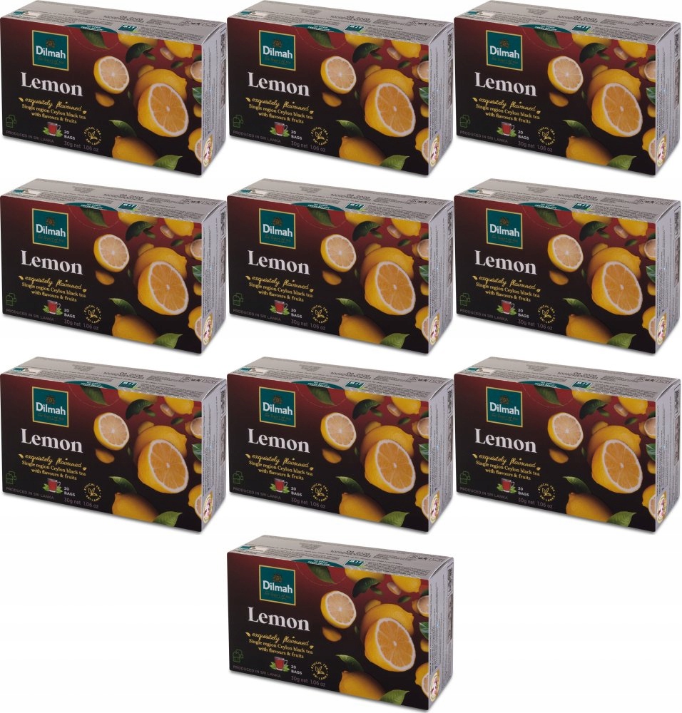 Herbata czarna w torebkach Dilmah cytryna 20szt x10