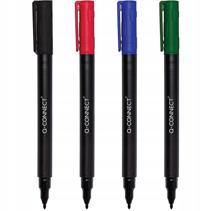 Marker do płyt Q-Connect F 0.6mm czerwony, Czerwony