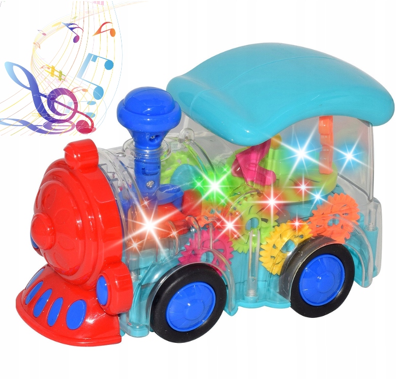 LOKOMOTYWA CIUCHCIA JEŻDŻĄCA ŚWIECĄCA Z DŹWIĘKIEM