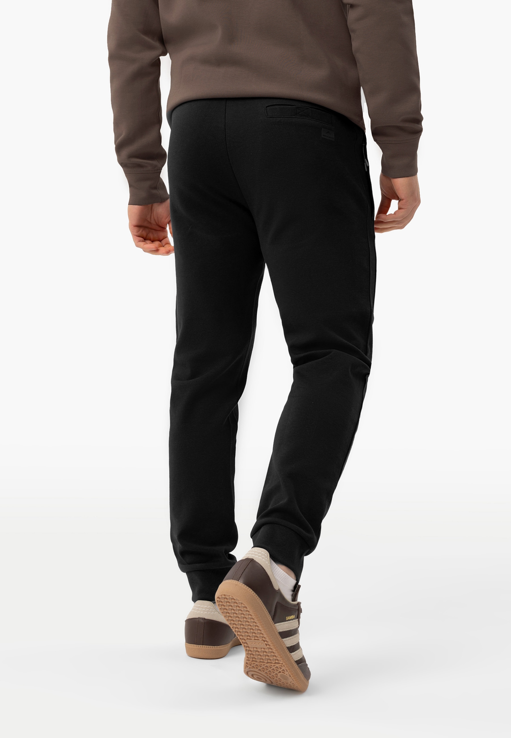 Volcano pánské jogger tepláky s n-kantonovou strukturou, černé, velikost XL