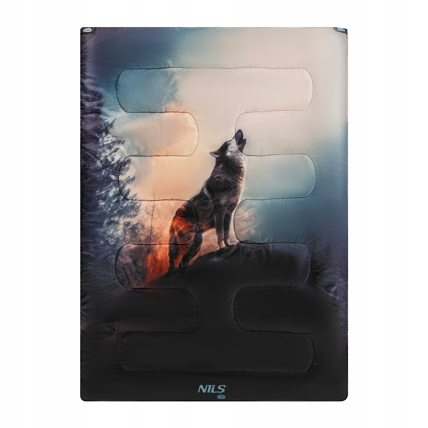 Nils Camp turistický spací pytel 3v1 pro dvě osoby Wolf NC3601