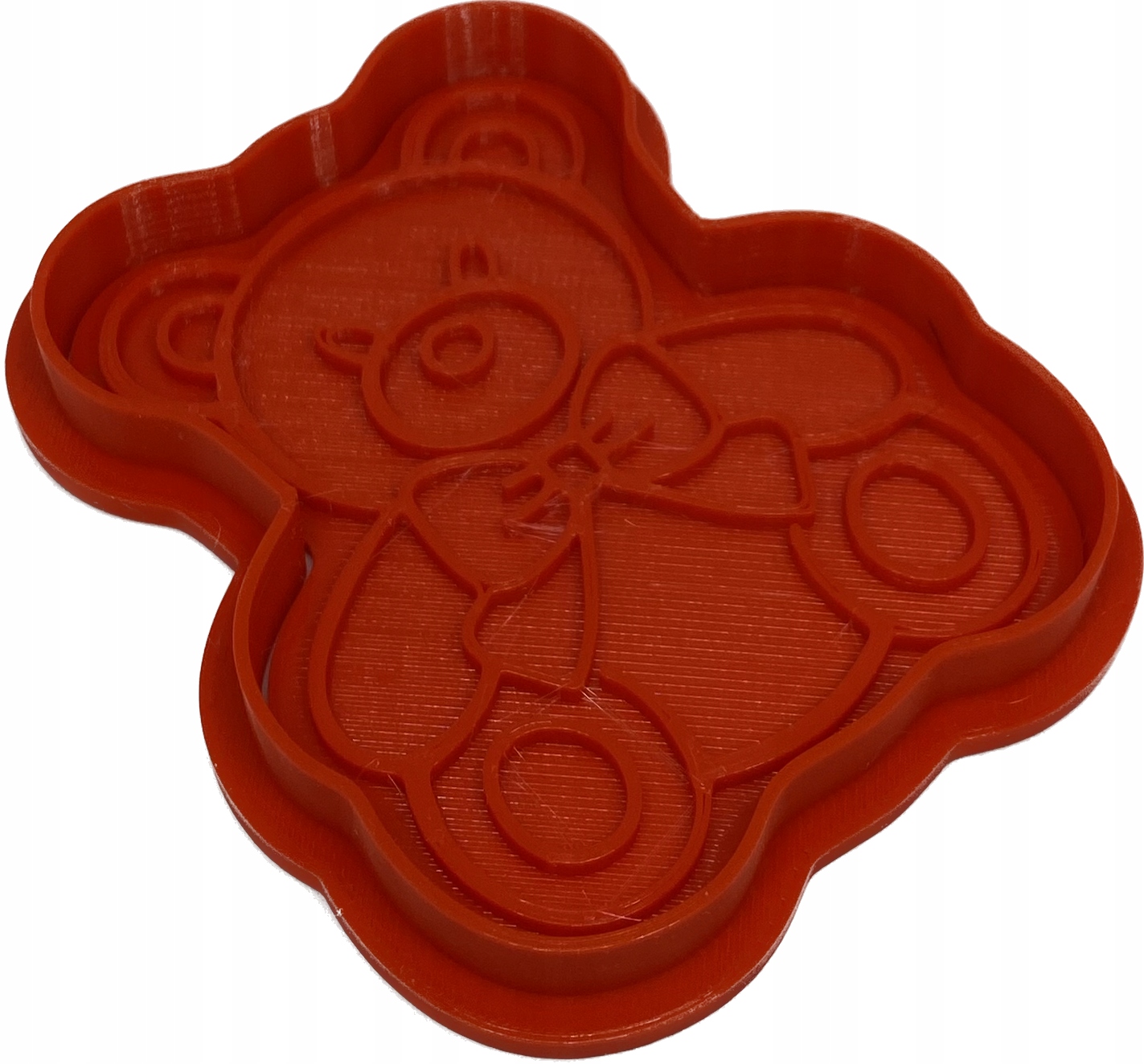 Foremka ciastek pierników wykrawacz miś z kokardą