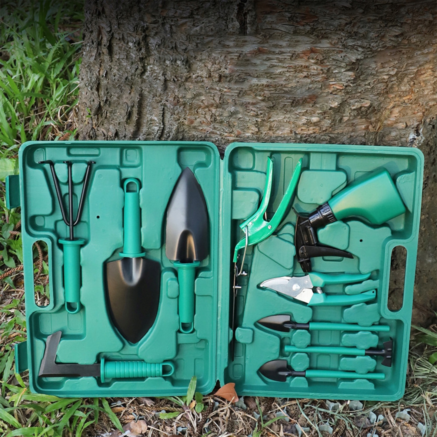 PODRĘCZNY ZESTAW NARZĘDZI OGRODOWYCH Z WALIZKĄ 10W1 DO ROŚLIN DONICZKOWYCH Marka Renew Force
