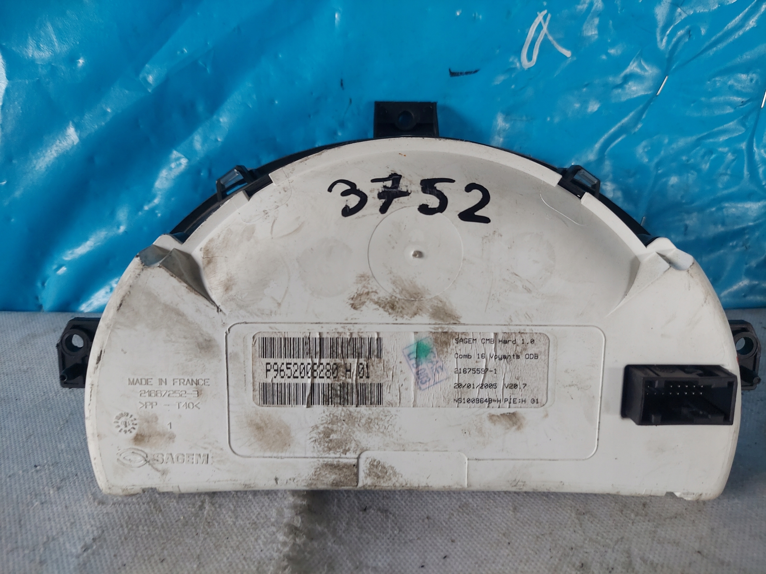 dials clock CITROEN C3 1.1 B P9652008280