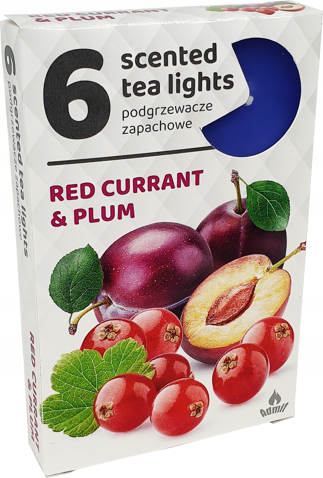Podgrzewacze zapachowe 6 sztuk, zapach CZERWONA PORZECZKA ŚLIWKA