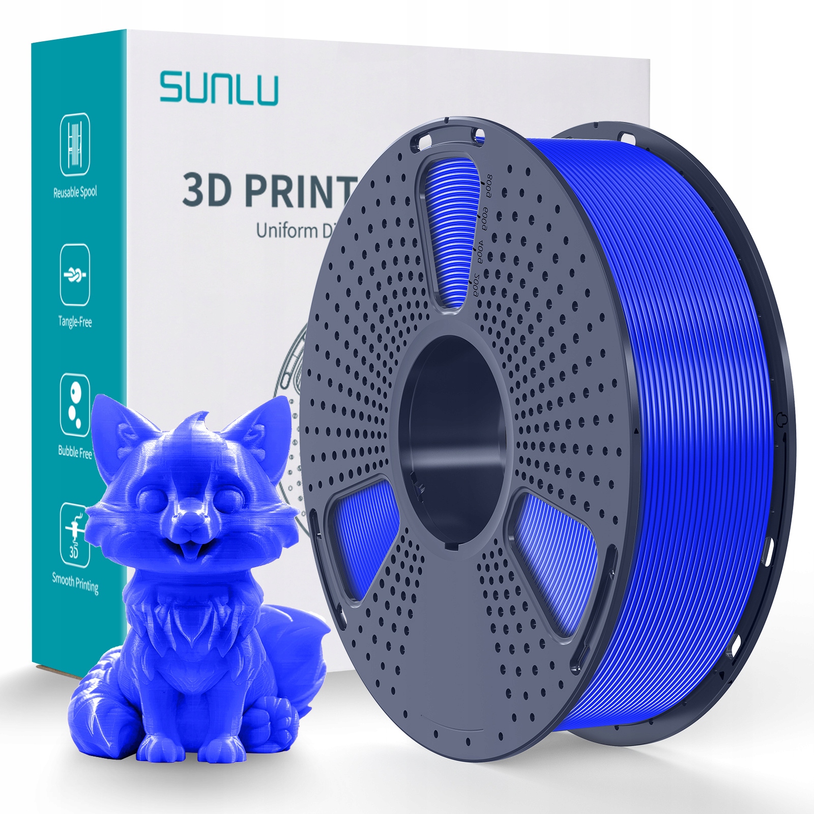 SUNLU PET-G 1.75 mm 1 kg Blue / Modrý Výrobce Sunlu