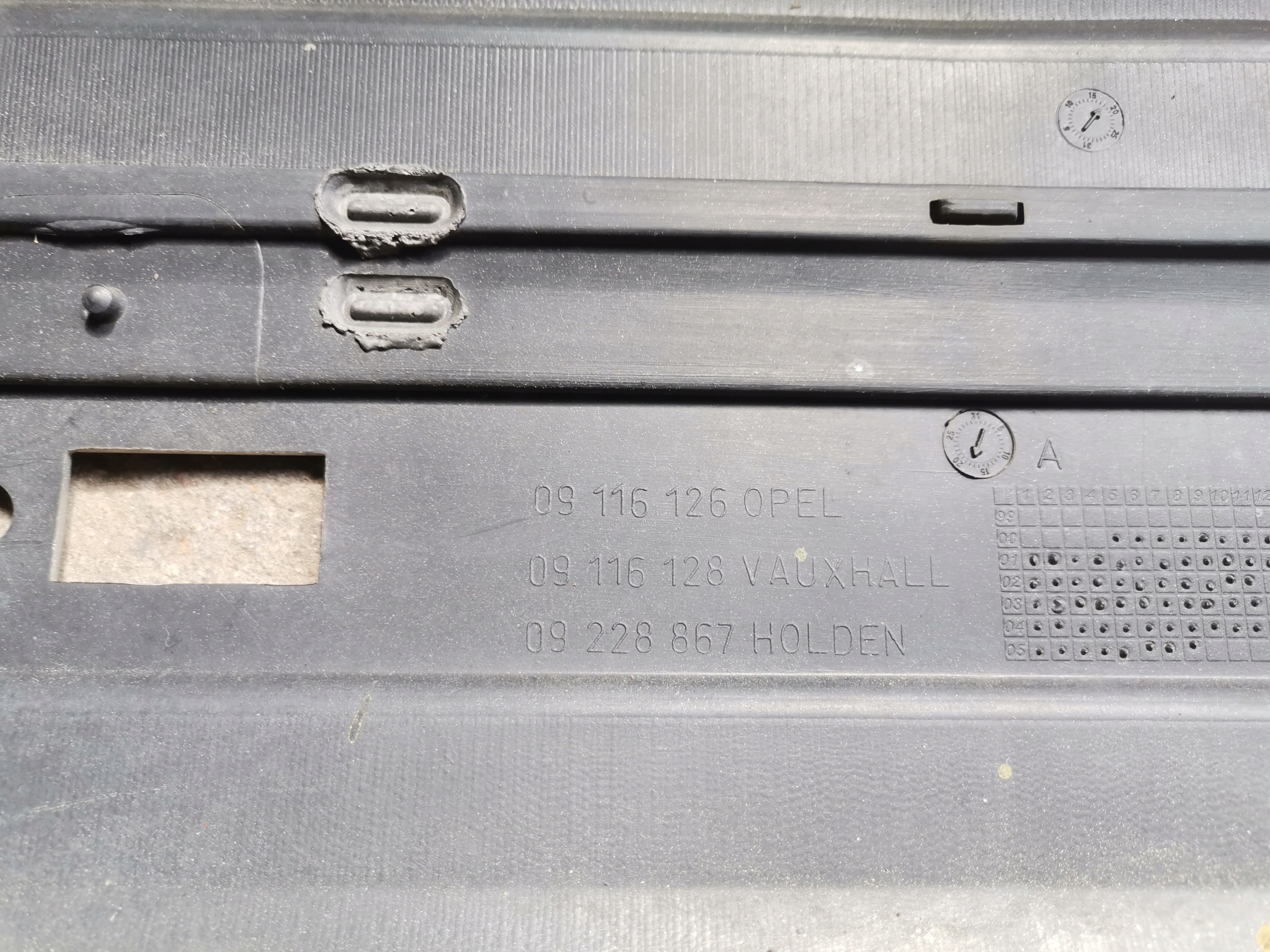 bumper front front OPEL CORSA C 09116126