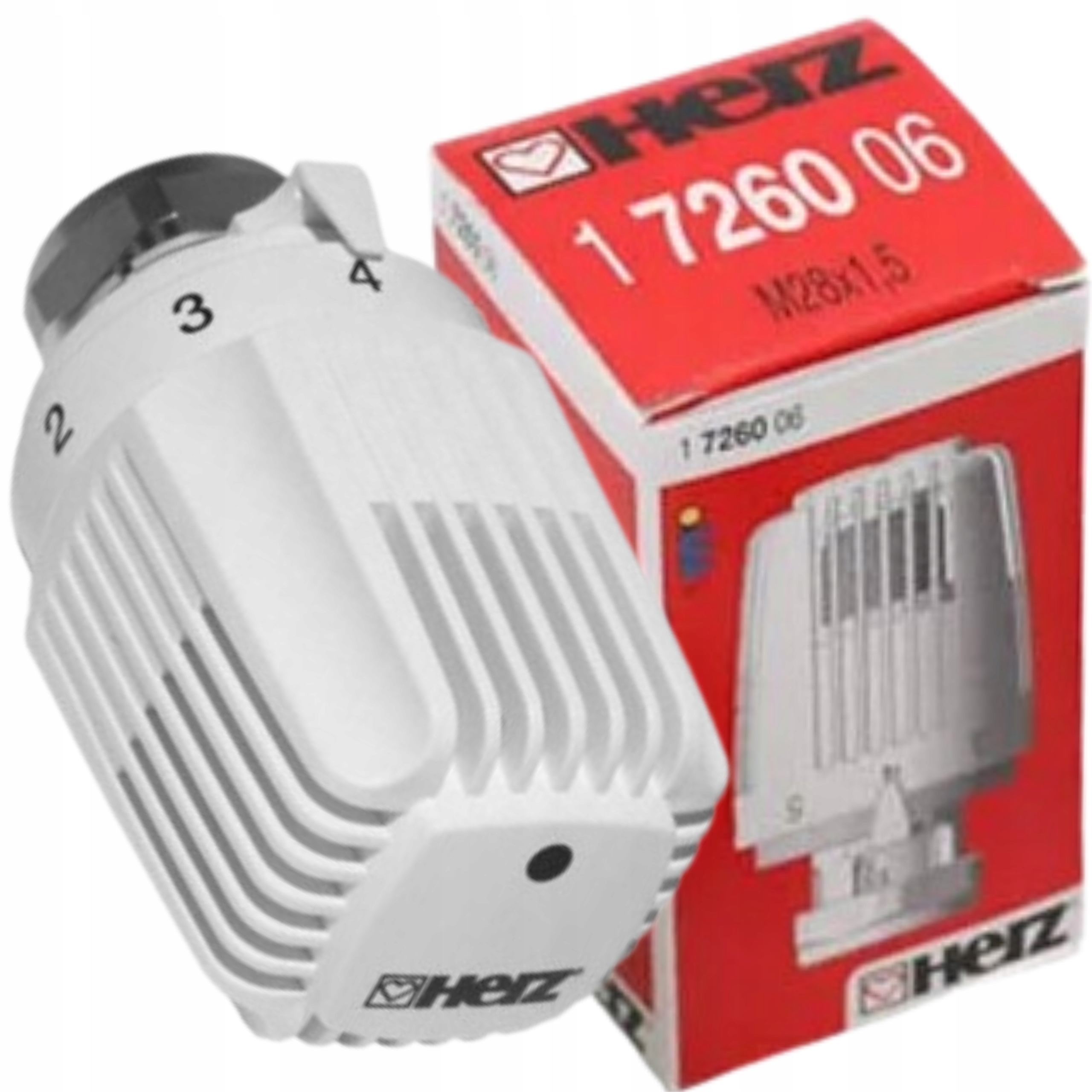 Termostatická Hlavica Mini M28 x 1,5 mm S Kvapalinovým Senzorom Biela Herz